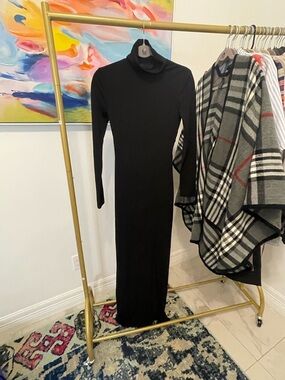 chinese dress ladies H & M Black Velvet Cocktail Dress With Sequins main image 1